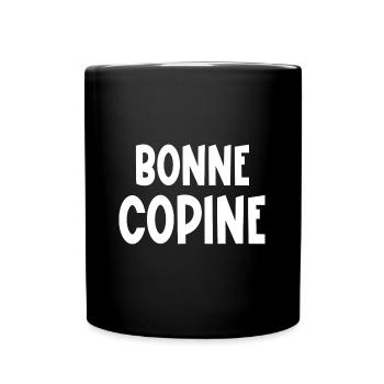 bonne copine - Mug uni - noir - Devant