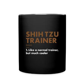 Shih Tzu Trainer Definiton - Mug uni - noir - Devant