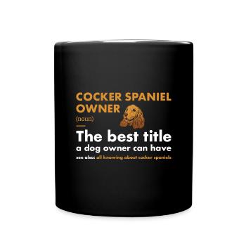 Définition du propriétaire de chien Corgi - Mug uni - noir - Devant