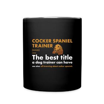 Dresseur de chien Corgi Definiton - Mug uni - noir - Devant