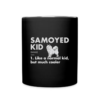 Définition de l'enfant Samoyède - Mug uni - noir - Devant