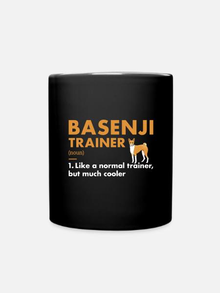Dog Basenji Trainer Definiton - Tasse einfarbig - Schwarz