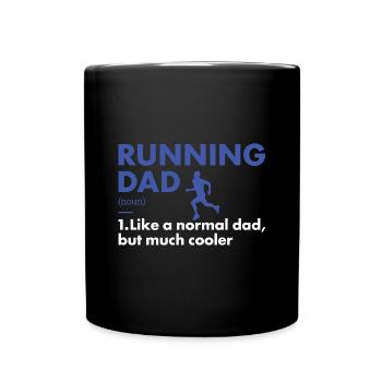 Sports Dad Running - Full Colour Mug - black - Front