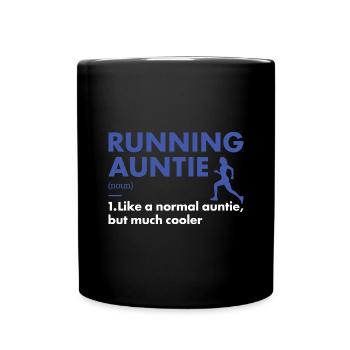 Sport Auntie Running - Full Colour Mug - black - Front