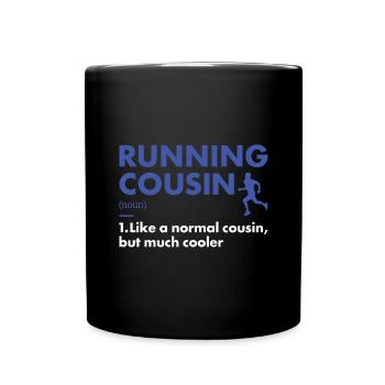 Sport Cousin Running - Full Colour Mug - black - Front