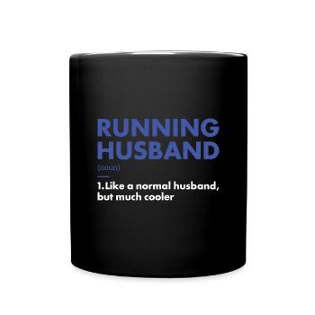 Sport Husband Running - Full Colour Mug - black - Front