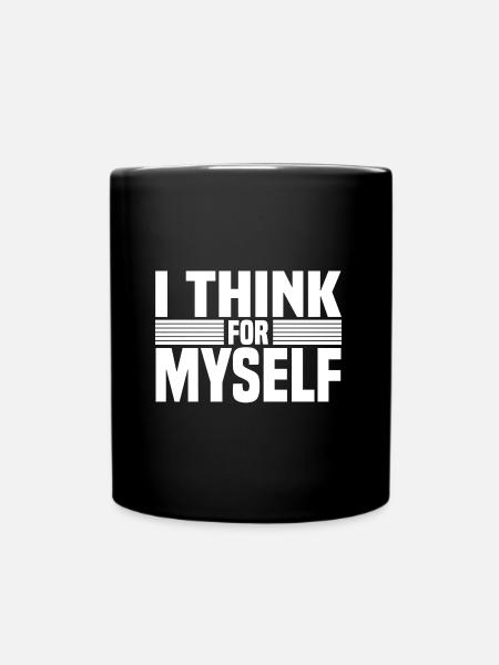 Atheismus Sprüche | Geschenke für Atheisten Glaube - Tasse einfarbig - Schwarz