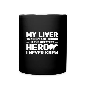 Leberempfänger - Tasse einfarbig - Schwarz - Vorne
