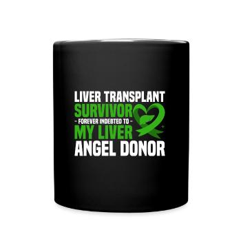 Leberempfänger - Tasse einfarbig - Schwarz - Vorne