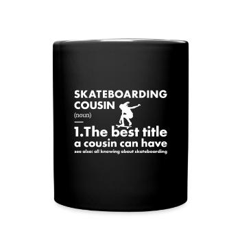 Sport Cousin Skateboard - Mug uni - noir - Devant