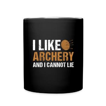 Sport I Like Archery - Full Colour Mug - black - Front