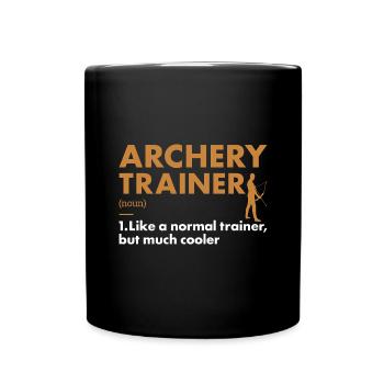 Entraîneur sportif Tir à l’arc - Mug uni - noir - Devant