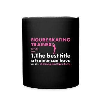 Sport Trainer Figure Skating - Full Colour Mug - black - Front