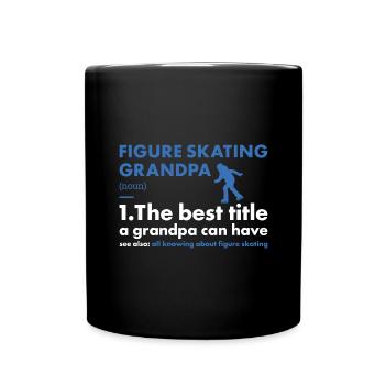 Sport Grandpa Figure Skating - Full Colour Mug - black - Front