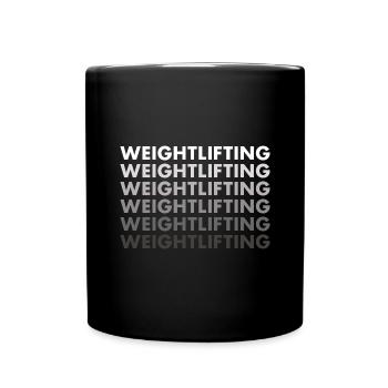 Haltérophilie sportive - Mug uni - noir - Devant