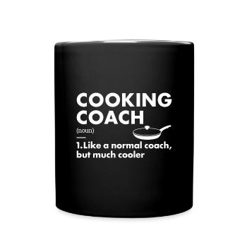 Cook Coach Definition Cooking - Full Colour Mug - black - Front