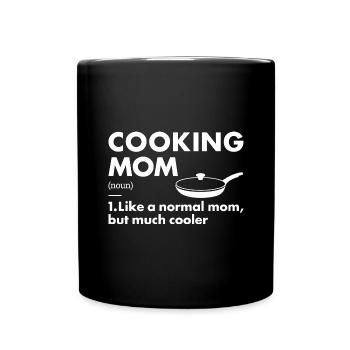 Cook Mom Definition Cooking - Full Colour Mug - black - Front