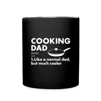 Cook Dad Definition Cooking - Full Colour Mug - black - Front