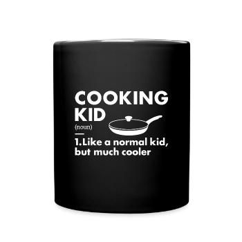 Cook Kid Definition Cooking - Full Colour Mug - black - Front