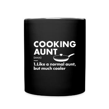Cook Aunt Definition Cooking - Full Colour Mug - black - Front