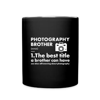 Photographer Brother Definition Photography - Full Colour Mug - black - Front
