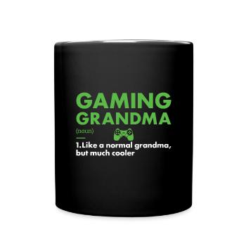 Gamer Grand-mère Définition Jeux - Mug uni - noir - Devant