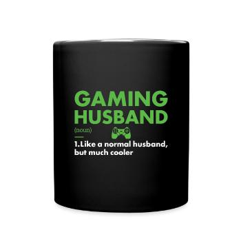 Gamer Mari Définition Jeux - Mug uni - noir - Devant