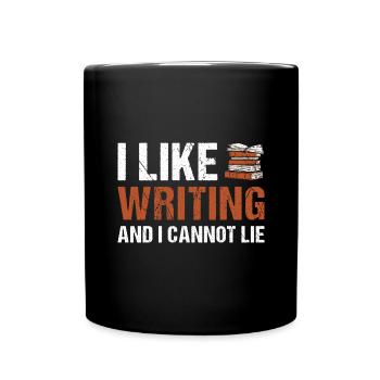 Writer I Like Writing - Full Colour Mug - black - Front