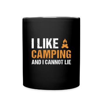 Camper I Like Camping - Full Colour Mug - black - Front