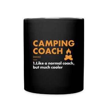 Camper Coach Definition Camping - Full Colour Mug - black - Front
