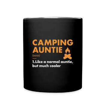 Camper Auntie Definition Camping - Full Colour Mug - black - Front