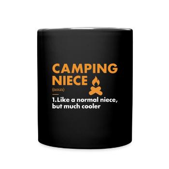 Camper Niece Definition Camping - Full Colour Mug - black - Front