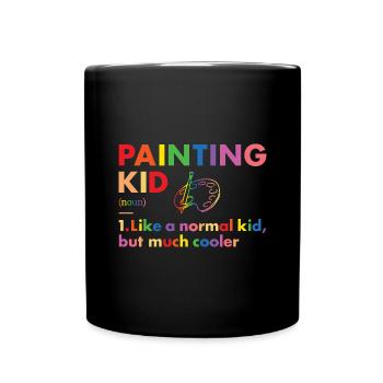 Painter Kid Definition Painting - Tasse einfarbig - Schwarz - Vorne