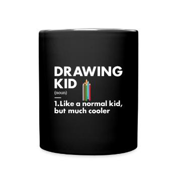 Drawer Kid Definition Drawing - Tasse einfarbig - Schwarz - Vorne