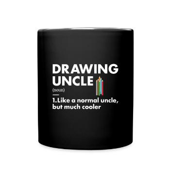 Dessin de définition de l’oncle de tiroir - Mug uni - noir - Devant