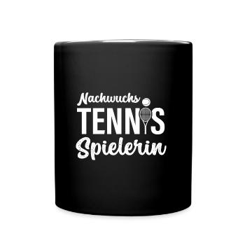 Nachwuchs Tennisspieler Nachwuchs Tennis Star - Tasse einfarbig - Schwarz - Vorne