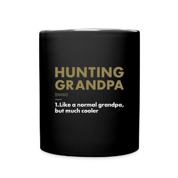 Hunter Grandpa Definition Hunting - Full Colour Mug - black - Front