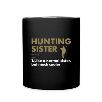 Hunter Sister Definition Hunting - Full Colour Mug - black - Front