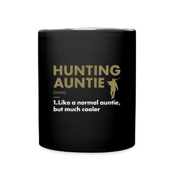 Hunter Auntie Definition Hunting - Full Colour Mug - black - Front