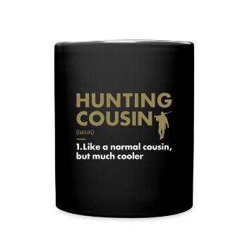 Hunter Cousin Definition Hunting - Full Colour Mug - black - Front