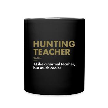 Chasseur Enseignant Définition Chasse - Mug uni - noir - Devant