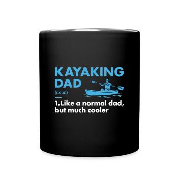 Kayakiste Papa Définition Kayak - Mug uni - noir - Devant