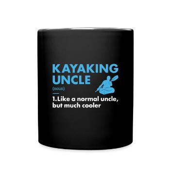 Kayakiste Oncle Définition Kayak - Mug uni - noir - Devant