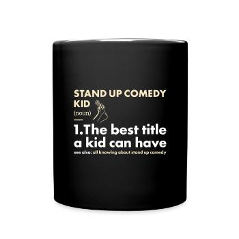 Comedian Kid Definition Stand Up Comedy - Full Colour Mug - black - Front