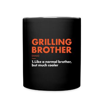 Griller Brother Definition Grilling - Full Colour Mug - black - Front