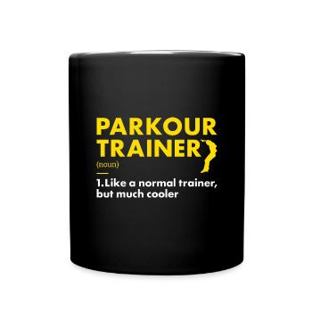 Traceur Trainer Definition Parkour - Full Colour Mug - black - Front