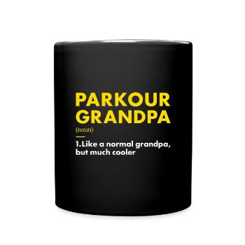 Traceur Grandpa Definition Parkour - Full Colour Mug - black - Front