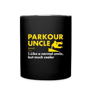 Traceur Uncle Definition Parkour - Full Colour Mug - black - Front