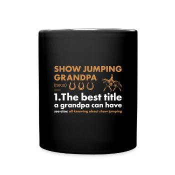 Jumper Grandpa Définition Saut d’obstacles - Mug uni - noir - Devant