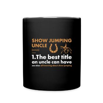 Jumper Oncle Définition Saut d’obstacles - Mug uni - noir - Devant